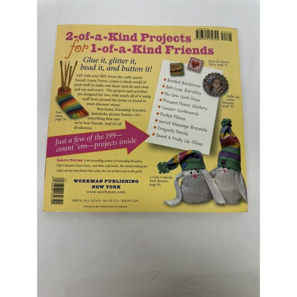 Book- Best Friend's Forever Craft Book 199 Projects To Make And Share Crafts - Picture 2 of 11
